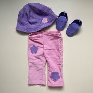 American Girl Pink/Purple Flower Power Outfit